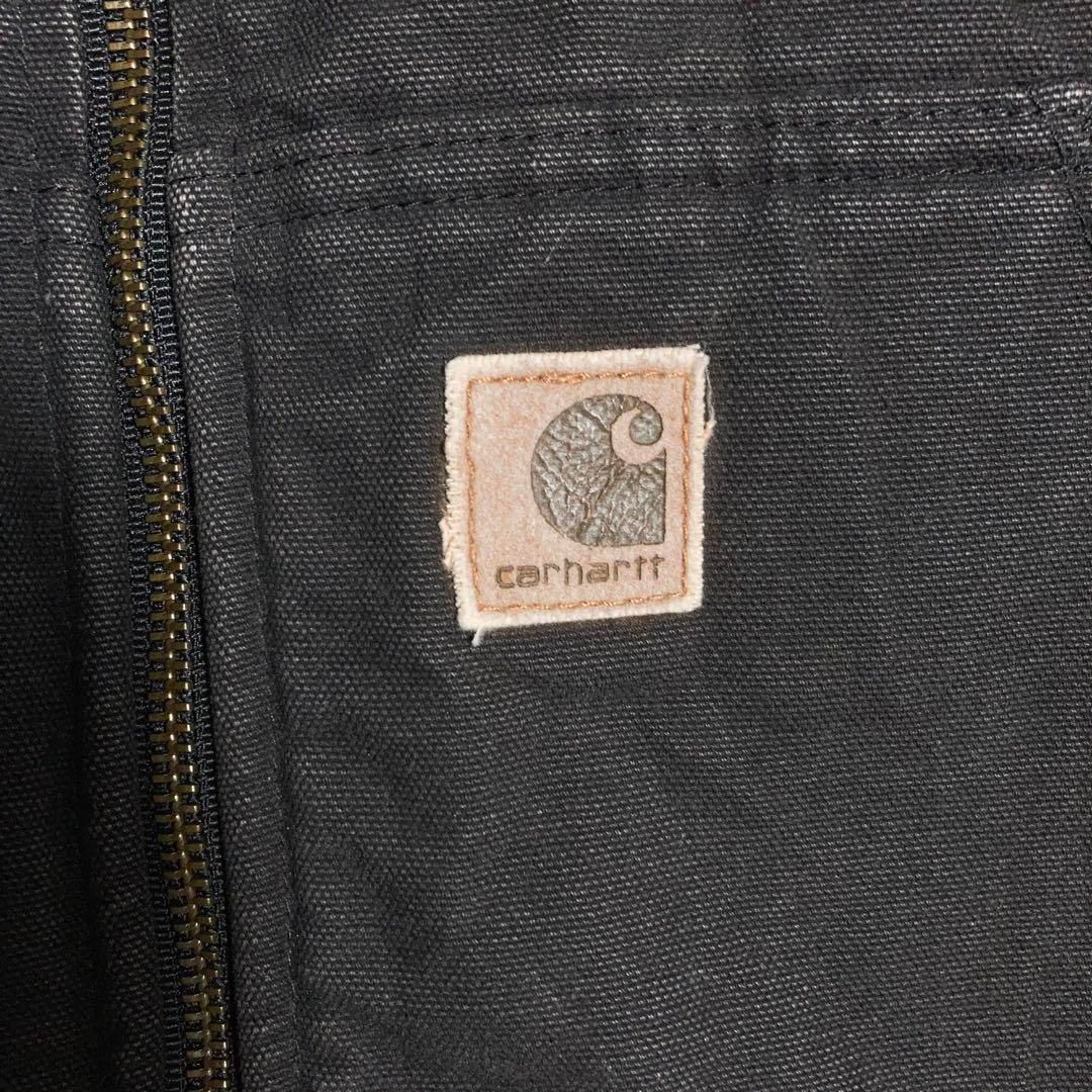 【XLサイズ】Carhartt フルジップベスト 革ロゴ 黒 XLサイズ】Carhartt フルジップベスト 革ロゴ 黒 - メルカリ