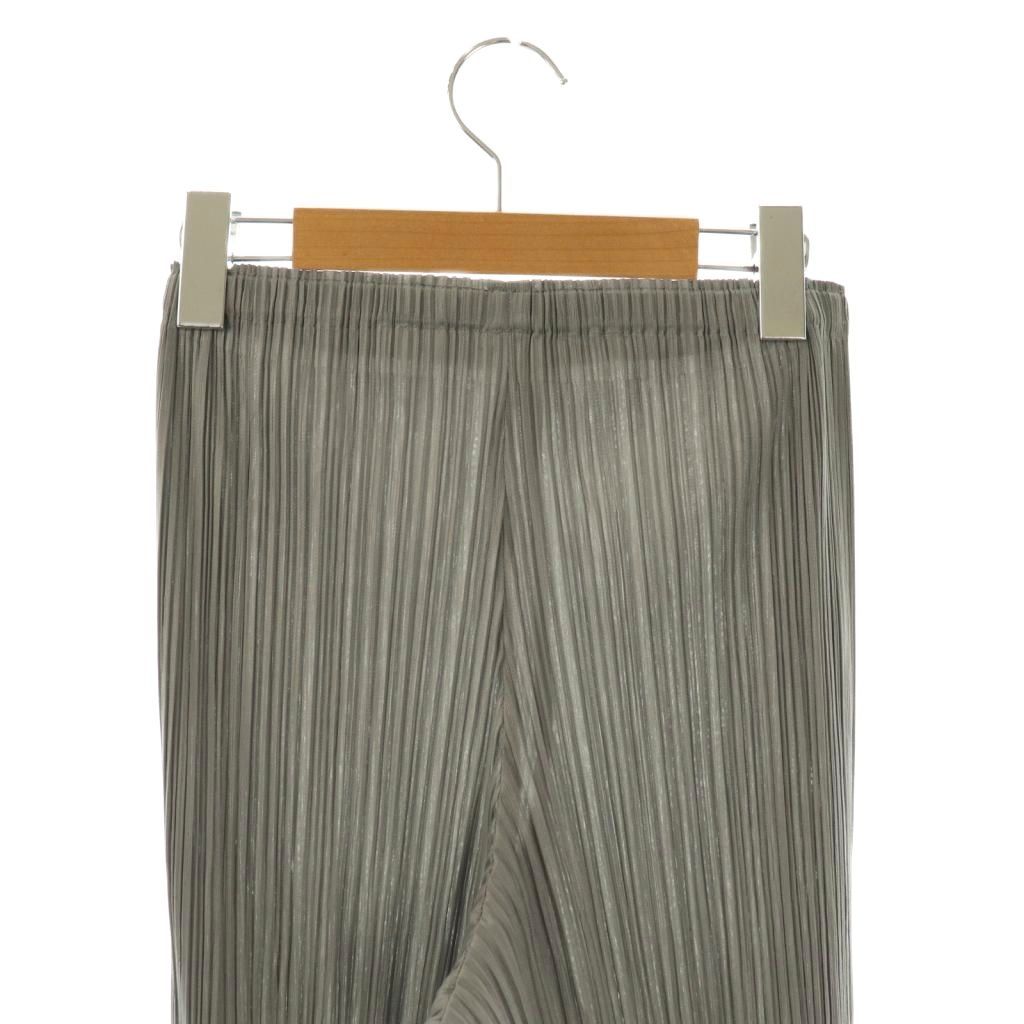 プリーツプリーズ パンツカーキ色 PLEATS PLEASE イッセイミヤケ PLEATS PLEASE 美品 ISSEY MIYAKE プリーツプリーズ イッセイ