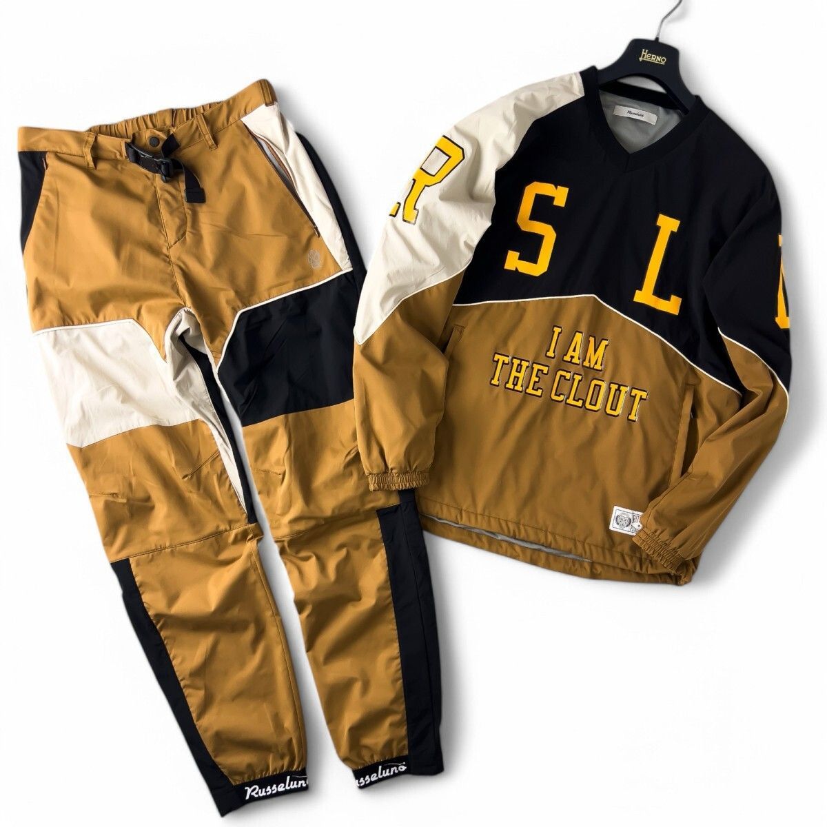 RUSSELUNO GOLF ジャケット パンツセット L 美品 Russeluno GOLF ラッセルノ ジャケット パンツ 上下