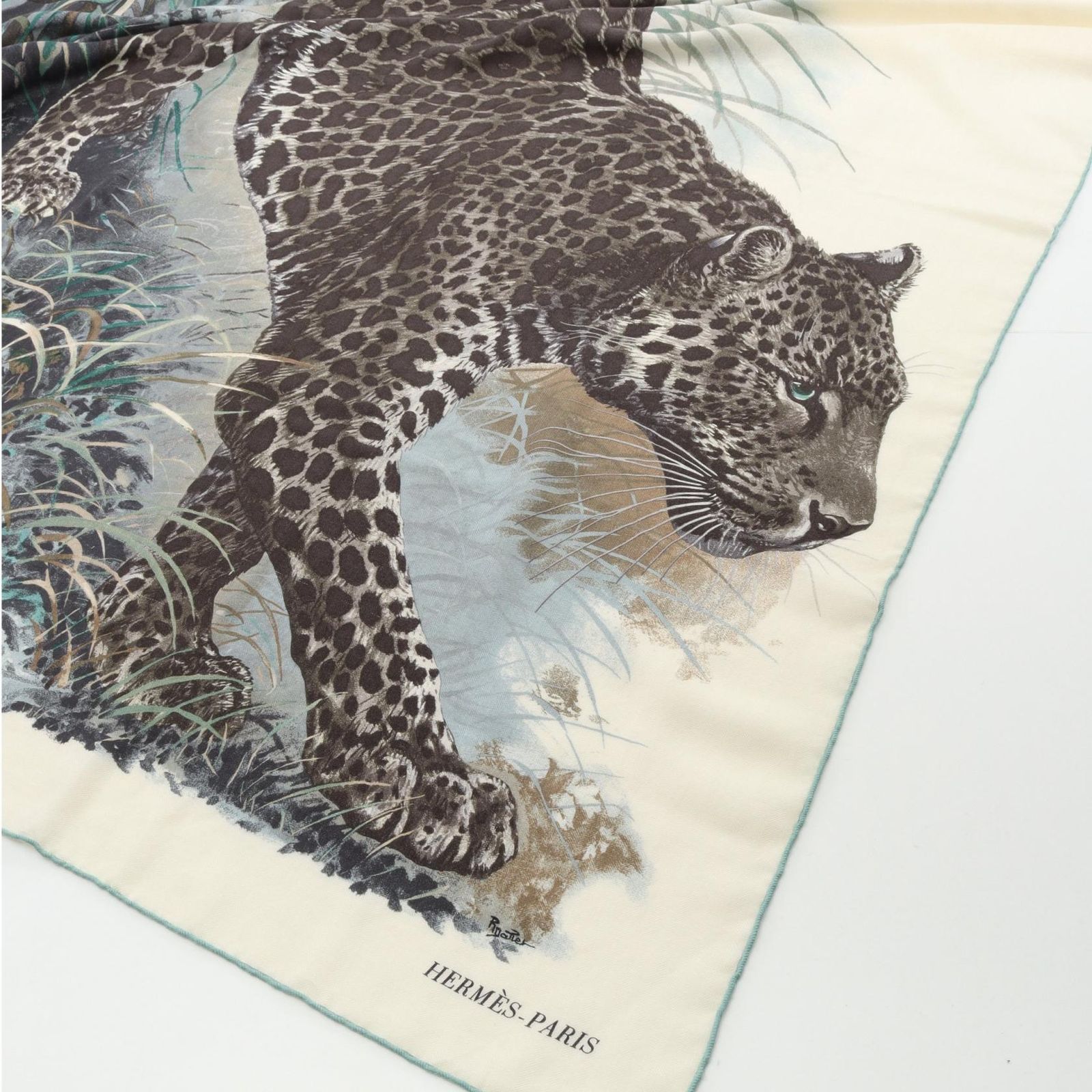 エルメス HERMES スカーフ カレジェアン カレ140 PANTHERA