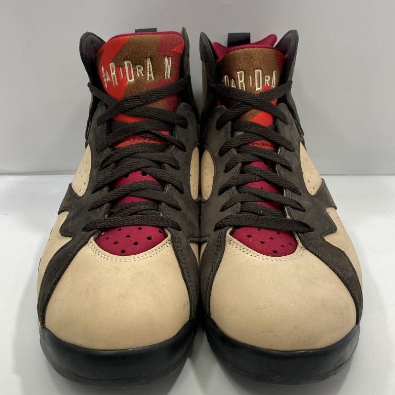 中古】NIKE×PATTA AIR JORDAN 7 OG BROWN AT3375-200 size 30cm