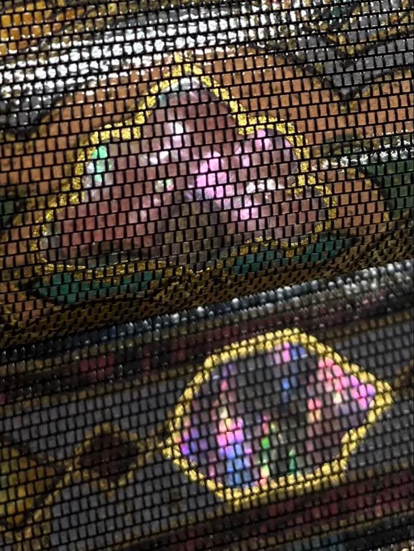 袋帯　螺鈿　刺繍　未仕立て 螺鈿細工 螺雅 西陣織 袋帯 未仕立て品 裂嵌宝華文 正絹 お太鼓柄