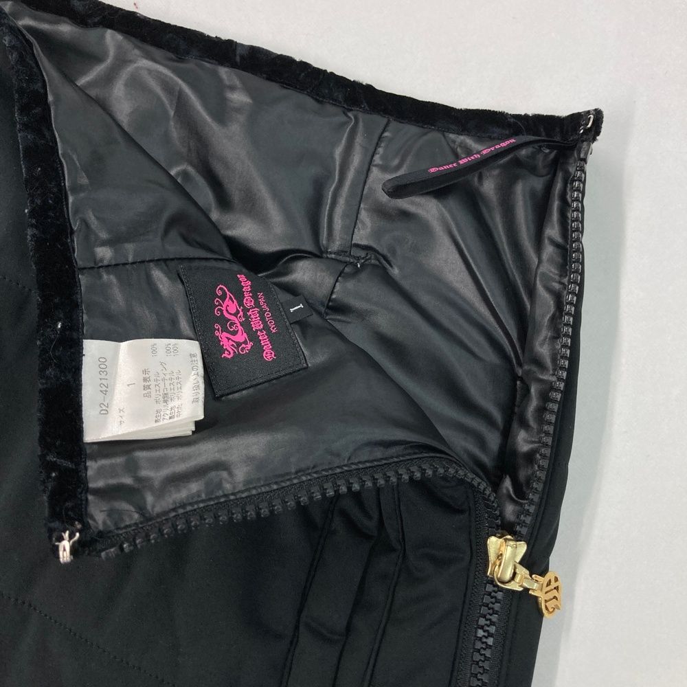 サイズ 1 DANCE WITH DRAGON ダンスウィズドラゴン 中綿スカート ブラック系 240101479690 ゴルフウェア レディース ストスト USTAUSTRALIA_COM_AU