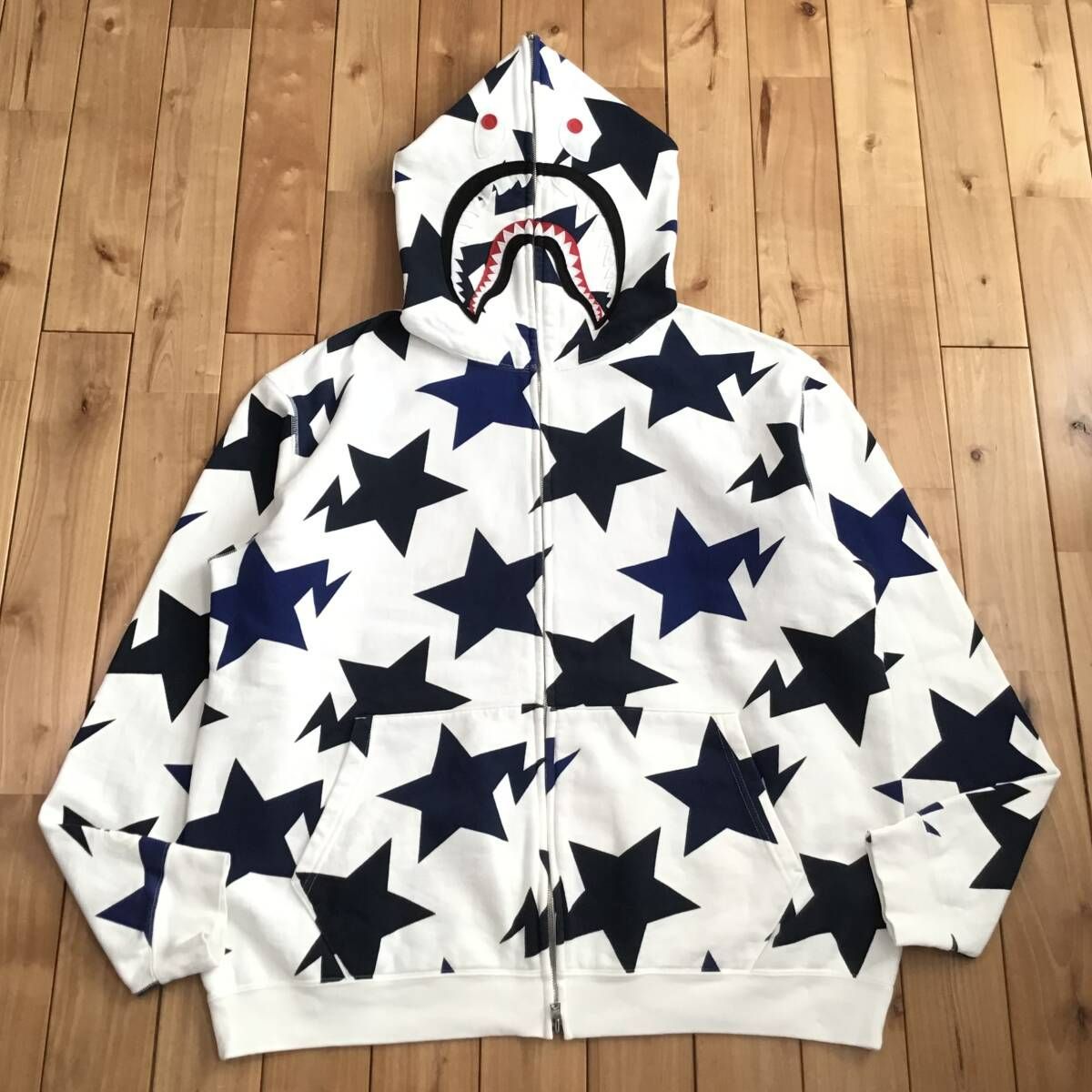 BAPE STA PATTERN PULLOVER HOODIE L パーカー BAPE STA PATTERN PULLOVER HOODIE L パーカー ☆パイレーツストア限定