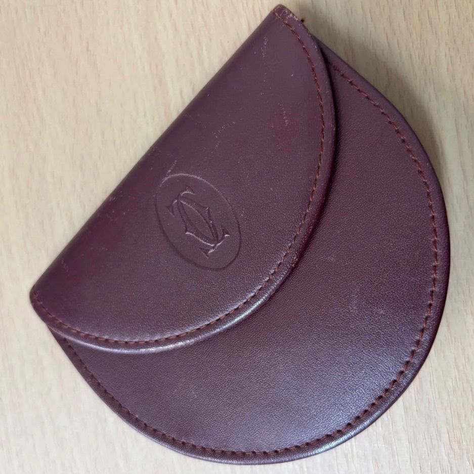 ☆Cartier カルティエ コインケース 小銭入れ レザー ボルドー