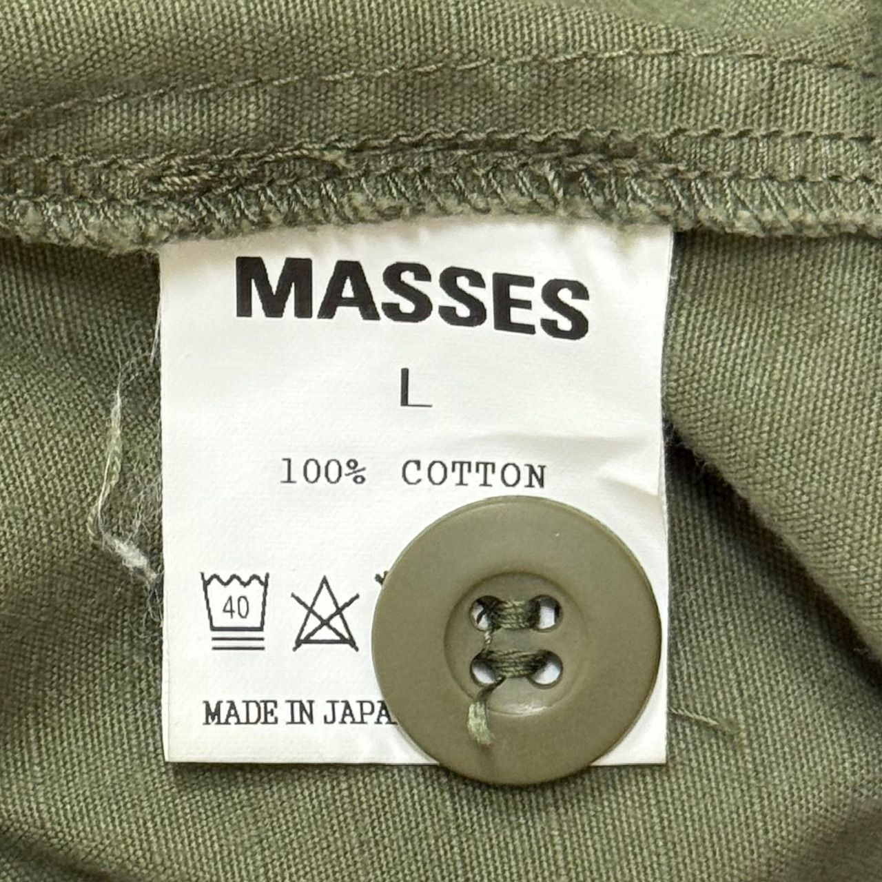 も*ん様 M&M MASSES BDU JKT マシス シャツ ジャケット スウ 参考上代61600円 MASSES 23AW ×M&M BDU JKT コラボ ミリタリー