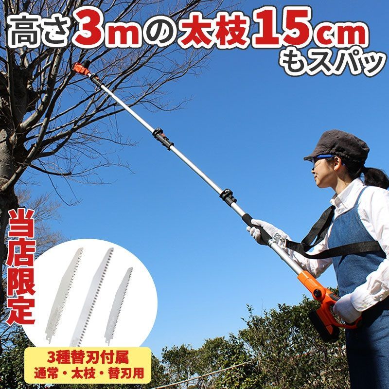 高枝切り電動チェーンソー