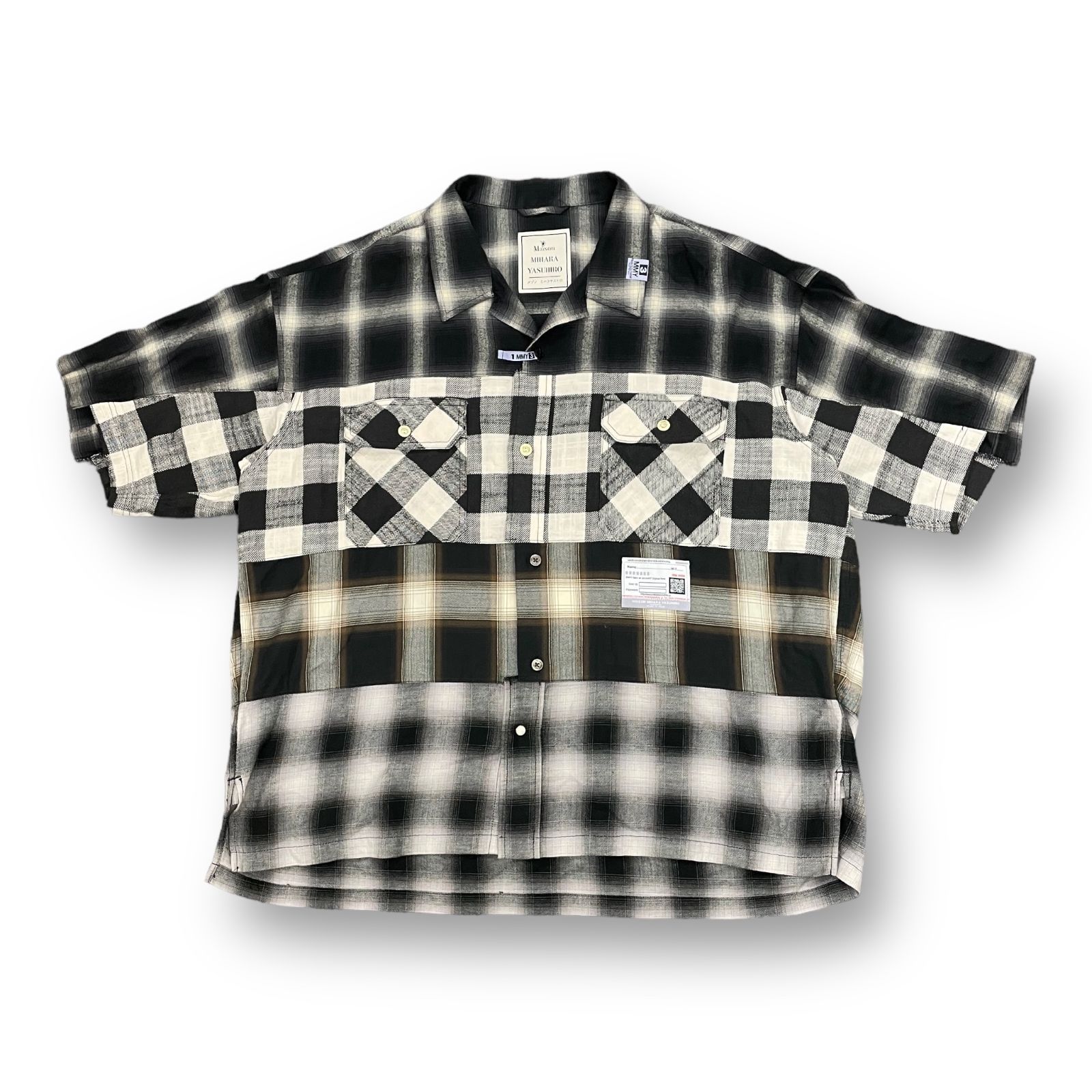 MIHARA YASUHIRO MODIFIED パッチワークデニムシャツ MIHARA YASUHIRO