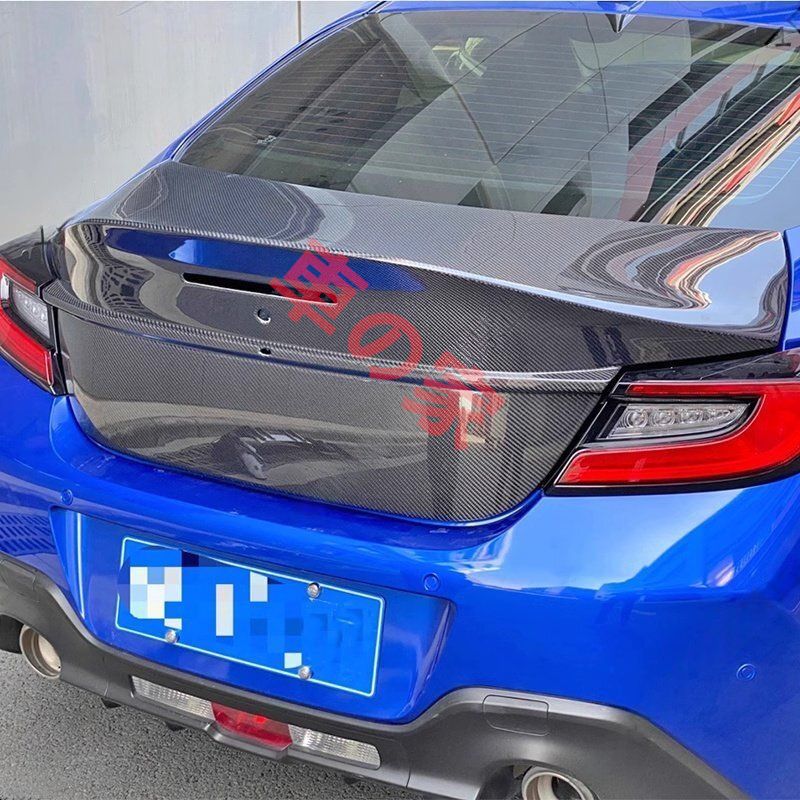 トヨタGR86 スバルBRZ カーボンファイバー改造リアトランク ダックテールウィング トランクカバー交換式