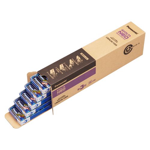 2営業日で発送 PANASONIC パナソニック 乾電池エボルタネオ単3形100本 LR6NJN 100S