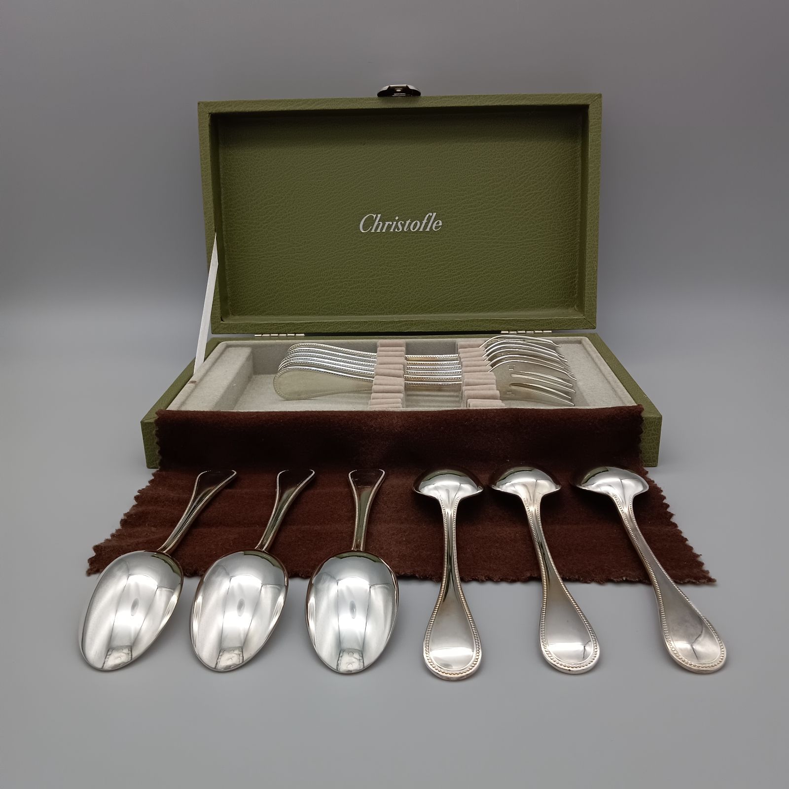 未使用】クリストフル デザート用 フォーク スプーン12本 3セットあり