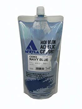 【】(未使用･未開封品) ホルベイン アクリラ カラージェッソ ネイビーブルー詰替用 CG661 900ml p1m72rm
