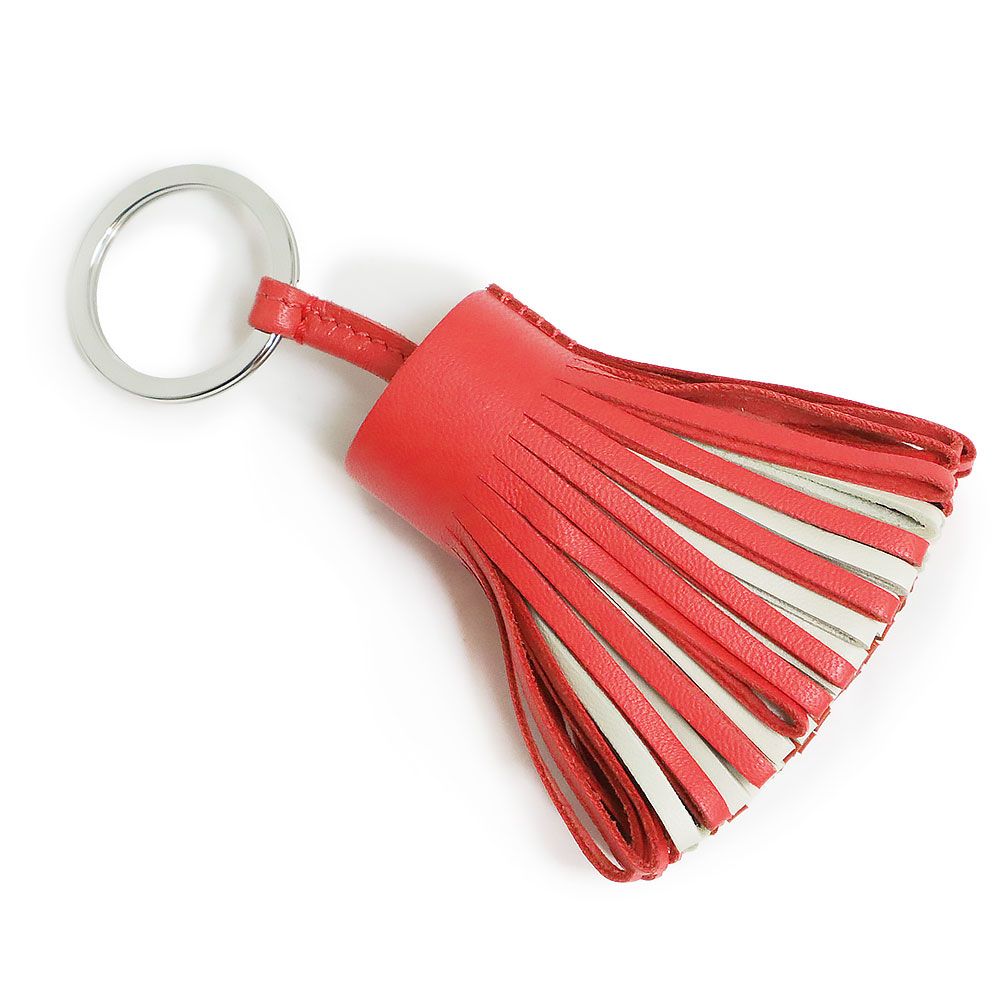 ほぼ新品未使用 HERMES エルメスカルメントリコロール キーリング箱付き