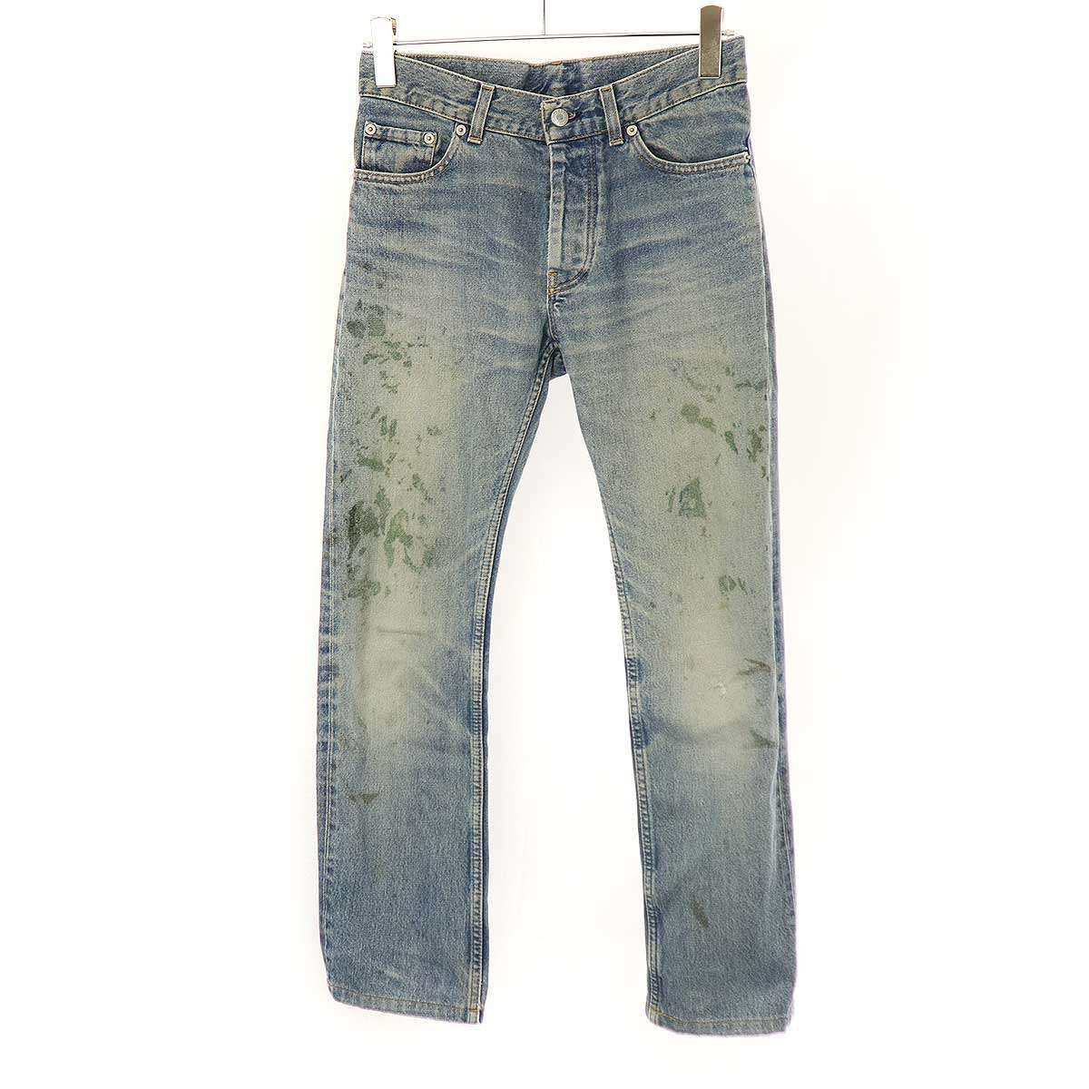 HELMUT LANG ヘルムート ラング 本人期 ペンキ加工デニムパンツ HELMUT LANG ヘルムート ラング 本人期 ペンキ加工デニムパンツ