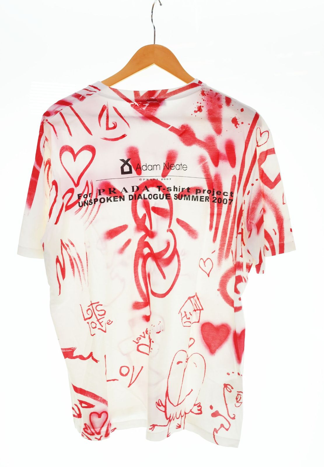 Adam Neate for PRADA T-shirt project UNSPOKEN DIALOGUE SUMMER 2007 