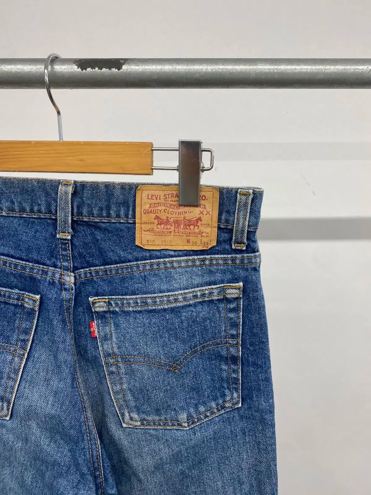 ユニセックス LEVI S リーバイス 510 90s USA メイド レッドタブ ジーン デニム パンツ DECORATOM_COM_BR