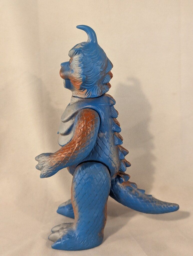 ゴメス ソフビ ブルマァク ブルマァクST/VINソフビ ゴメス 約235mm 青成型に銀