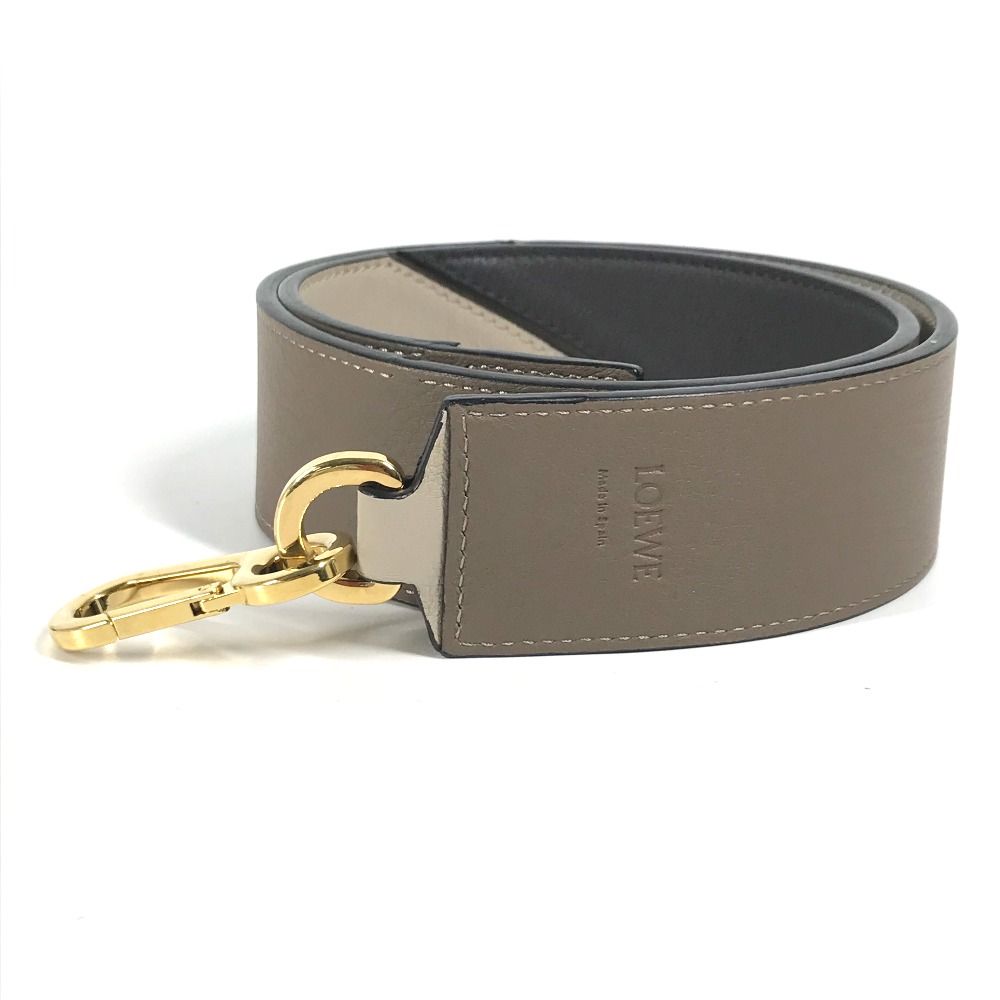 LOEWE レザーショルダーストラップ LOEWE ロエベ ショルダーベルト ANAGRAM STRAP アナグラム