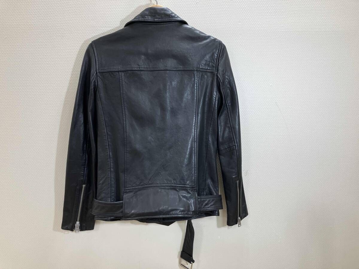 ALL SAINTS ダブルライダース ライダース レザージャケット 革ジャン シープレザー アウター 黒 S