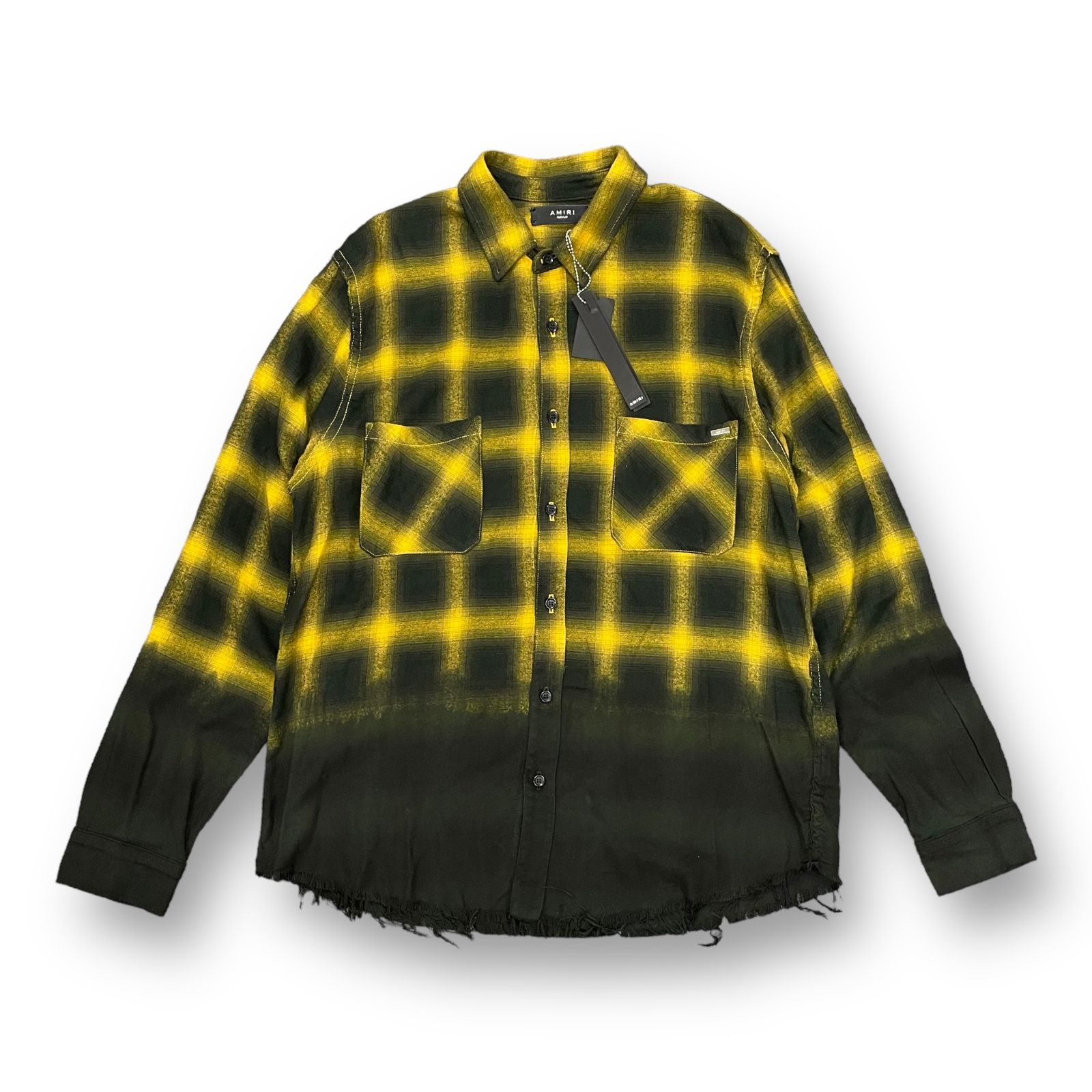 AMIRI さりげ アミリ 新品 グラデーション チェック ネルシャツ Mサイズ 