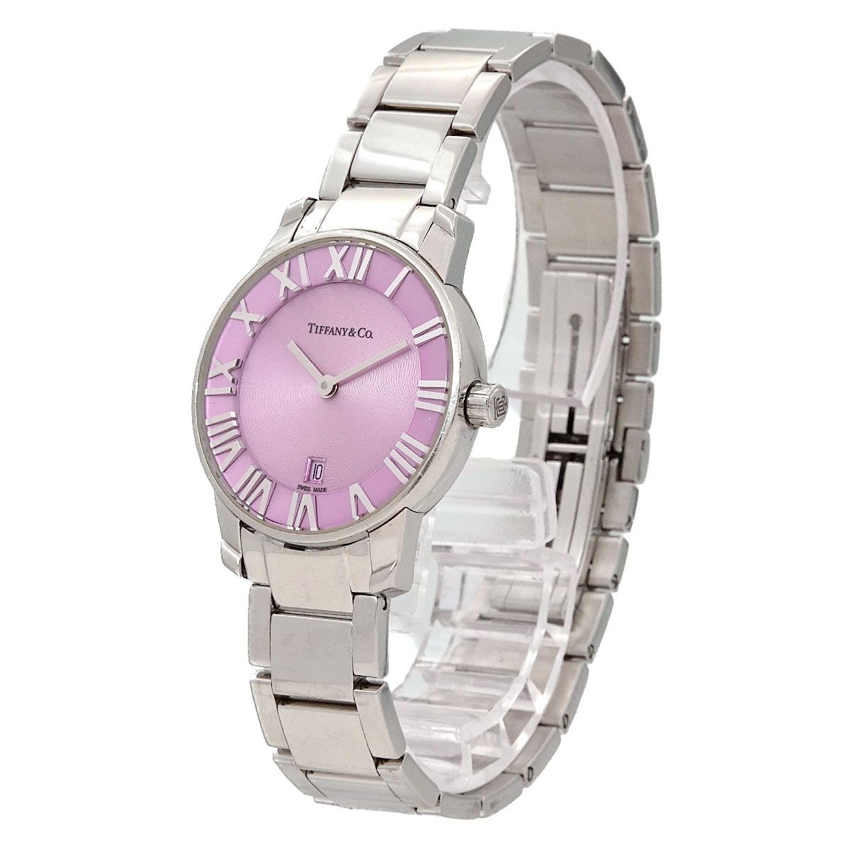 【美品】Tiffany&Co ティファニー アトラス デイト 腕時計 レディース TIFFANY&Co. ティファニー アトラス ハートデイト 腕時計