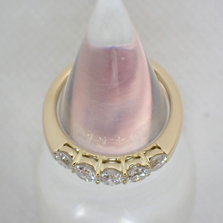 K18YG ダイヤモンド リング 9号[g55-48] - JewelerCHIC/ジュエラー