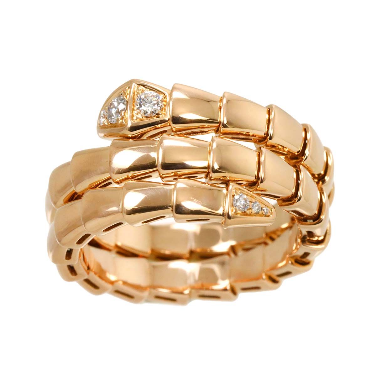 BVLGARI ブルガリ K18WG Ring Serpenti Viper セルペンティ ヴァイパー