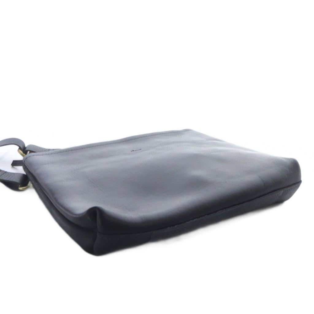 イボーナ レザー2WAYバッグ ショルダーバッグ クラッチバッグ 黒  