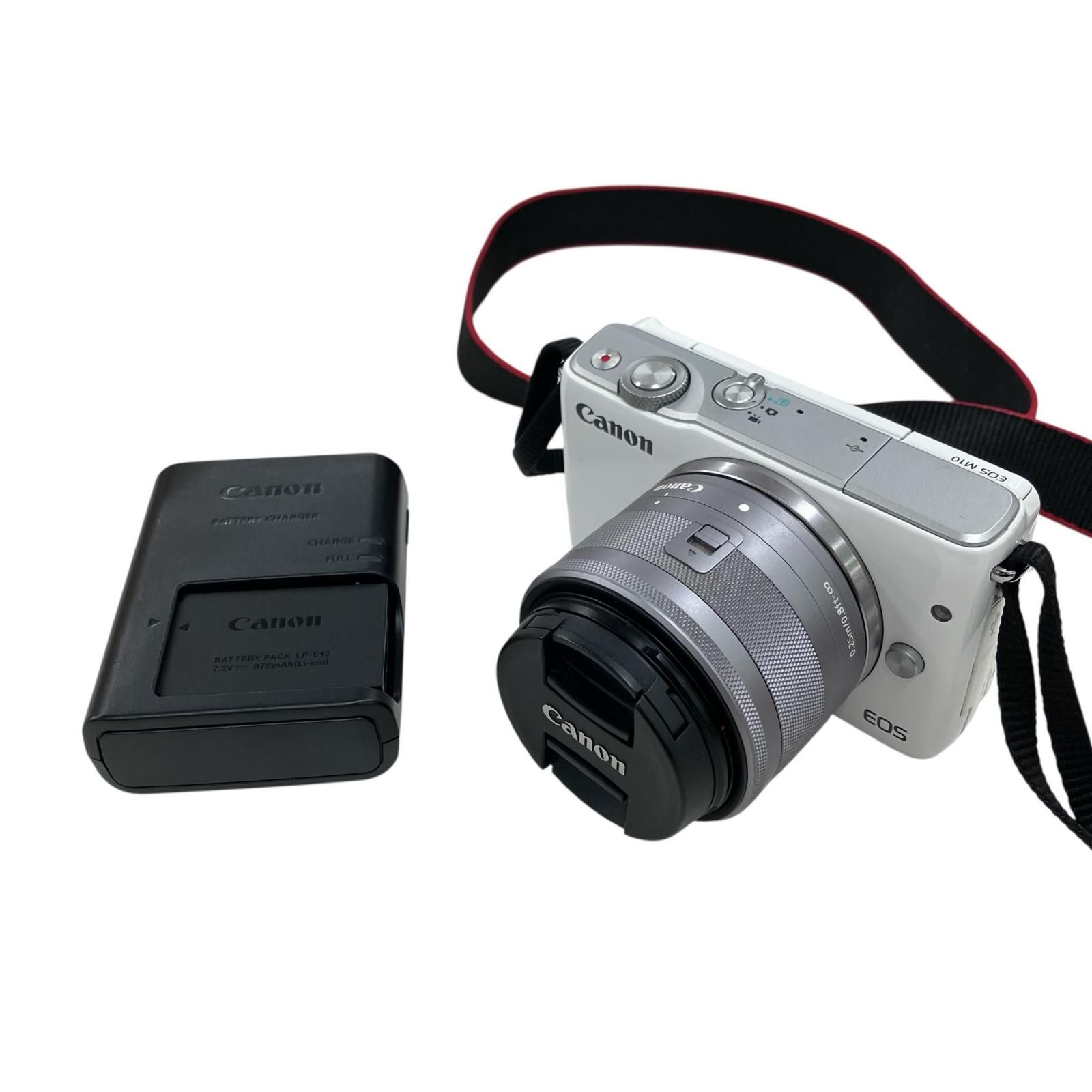 186000 現状品 canon キャノン ミラーレス一眼 EOS M10 ホワイト