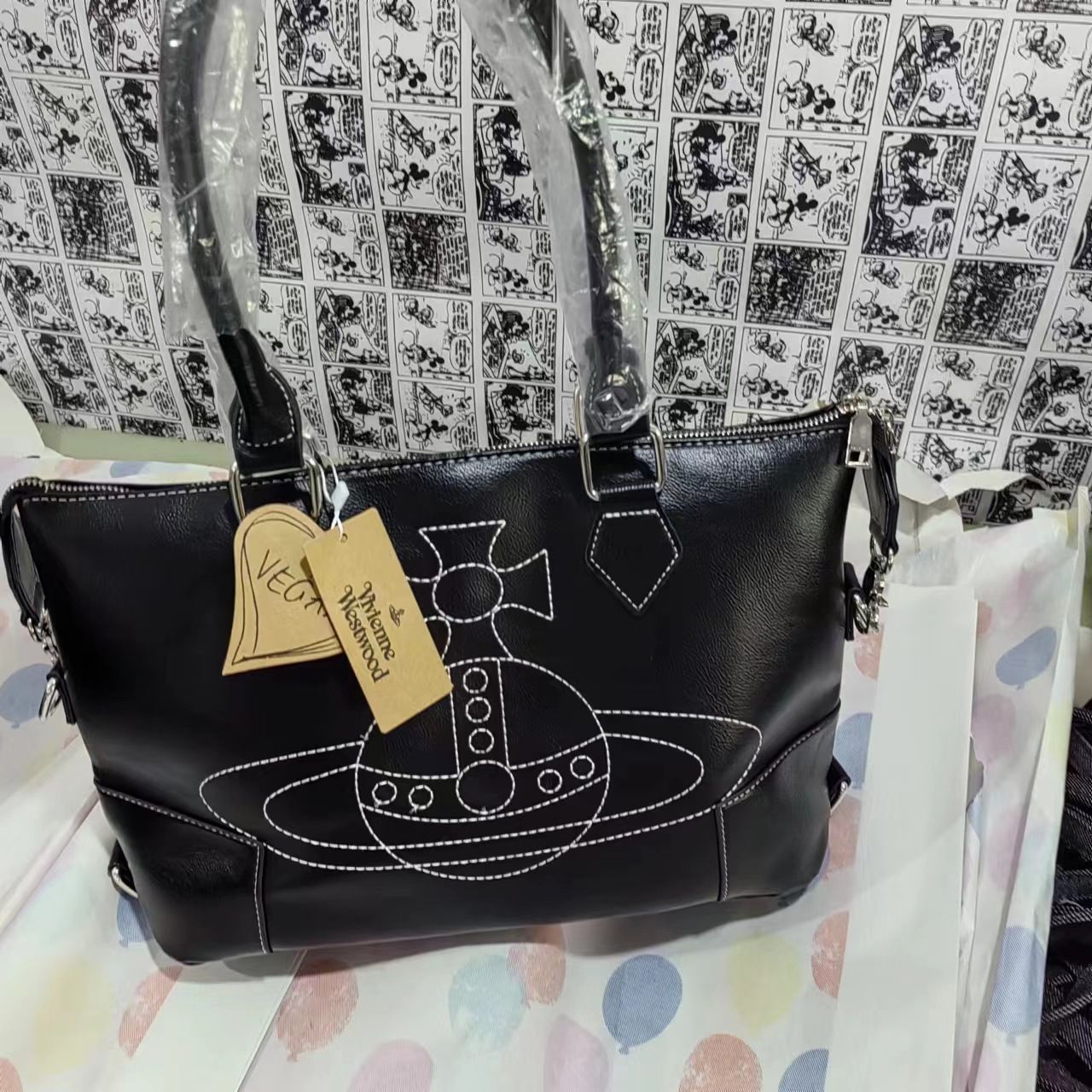 新品未使用 ヴィヴィアンウエストウッド ハンドバッグ 2way オーブロゴ  