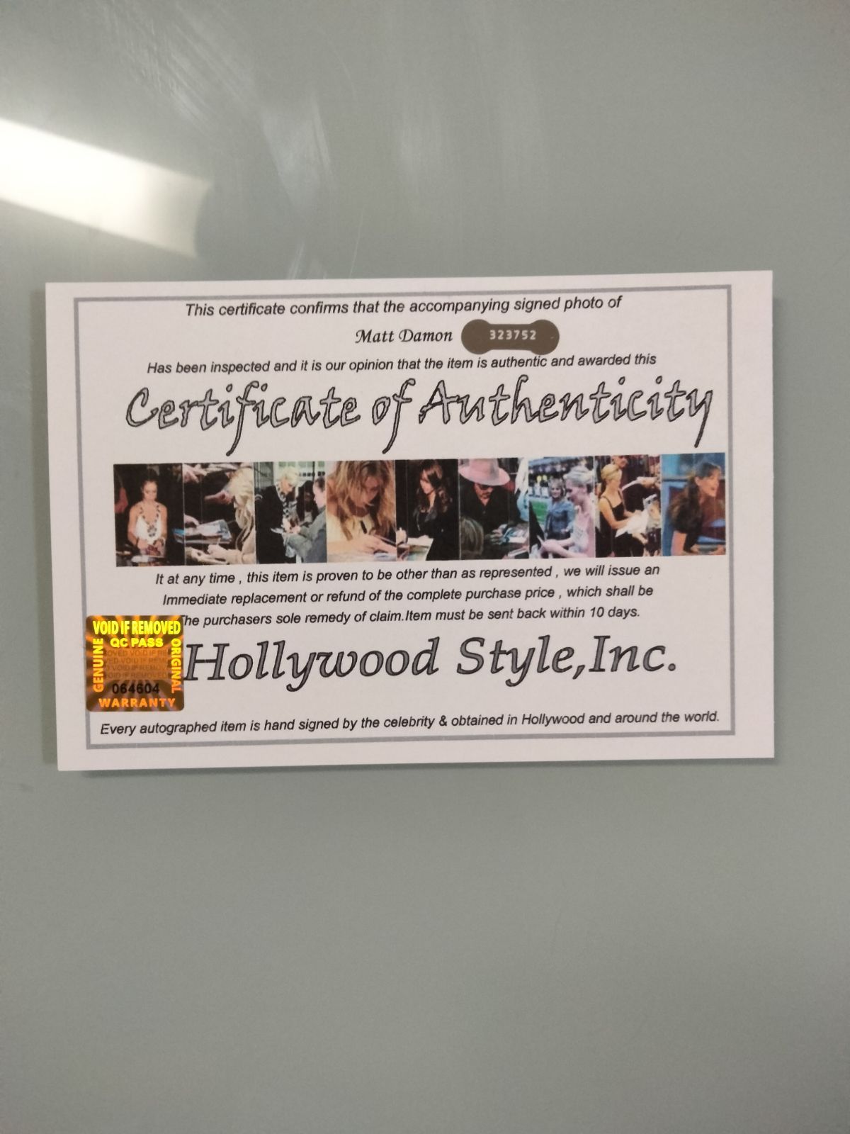 セール中…マット・デイモン直筆サイン入り2Lサイズ写真…Matt Damon…A 【公式通販】, image size:1200x1600