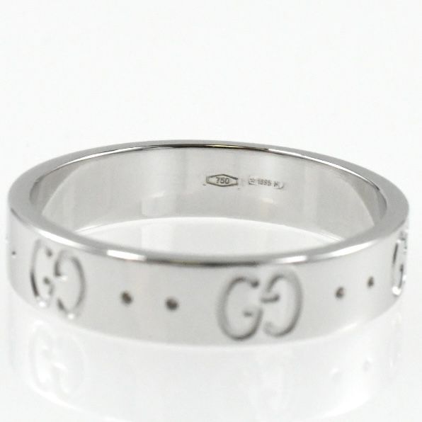 GUCCI グッチ アイコンリング K18WG ホワイトゴールド AU750 指輪 13号 
