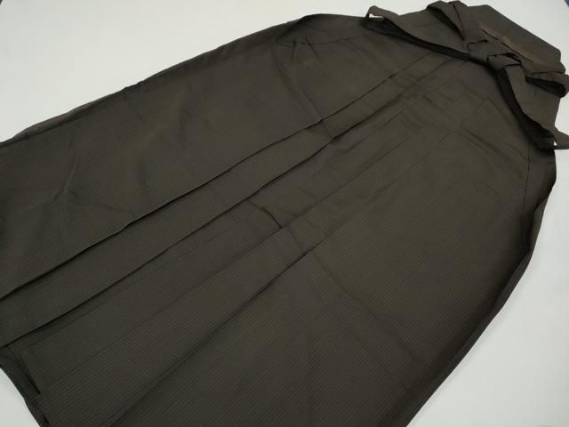 平和屋着物●男性 馬乗り袴 縞 正絹 CAAY4841ut