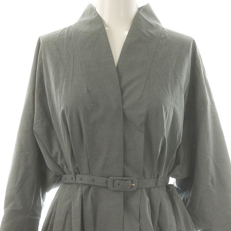 5*0様 マメクロゴウチ　MM24SS-DR019 ワンピース　グレー マメクロゴウチ Mame Kurogouchi MM24SS-DR019 Cotton Chambray