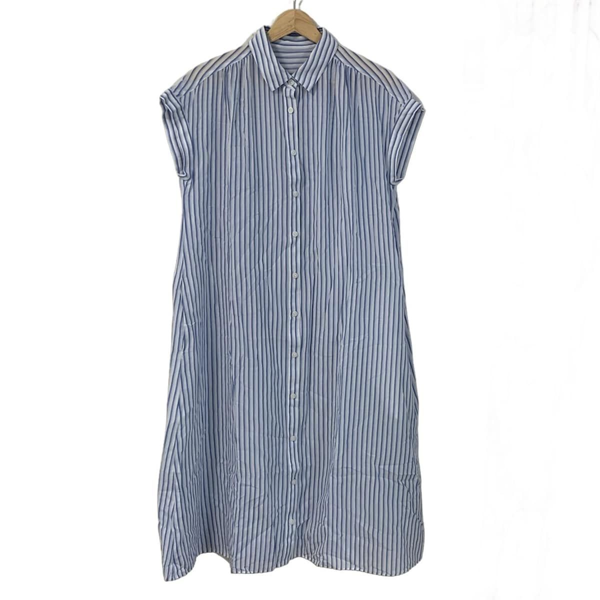 MACKINTOSH LONDON マッキントッシュロンドン ワンピース サイズ38 M レディース - 白×ブルー×ライトブルー