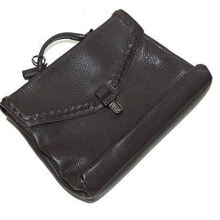 BOTTEGA VENETA 編み込 レザービジネスショルダーバッグ A4 ボッテガ