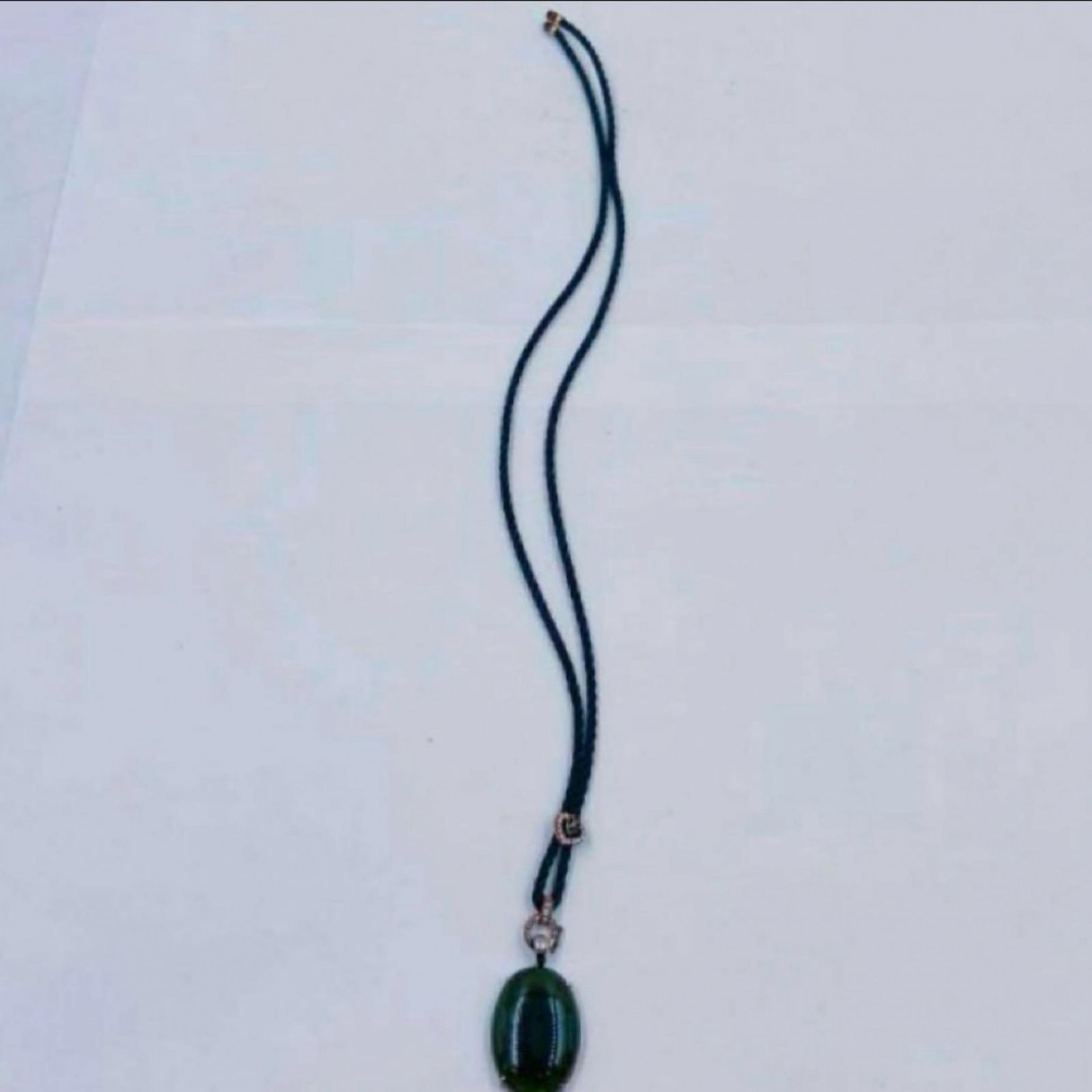 ペンダントその他アクセサリー ユニセックス ガラス |シルバー925 黒緑