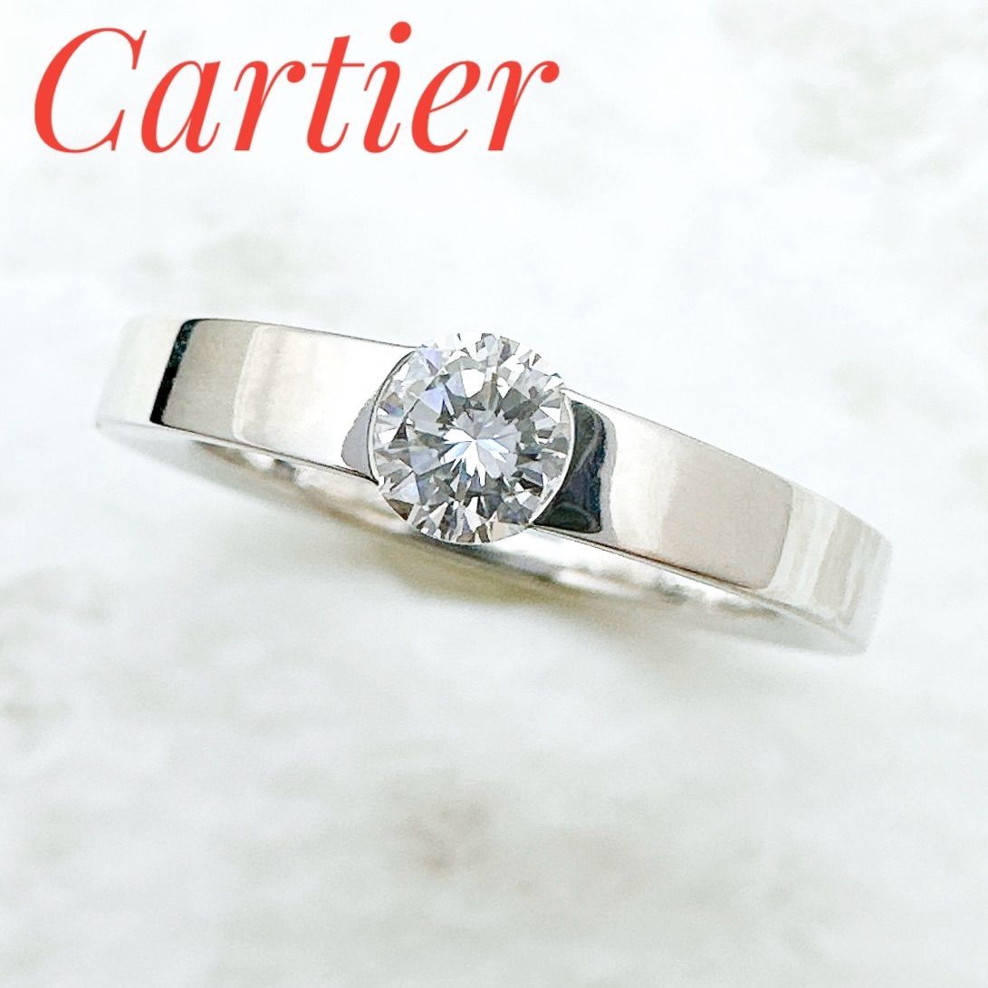 Cartier 0.31ct ダイヤモンドリング 婚約指輪 Cartier - エタンセル 