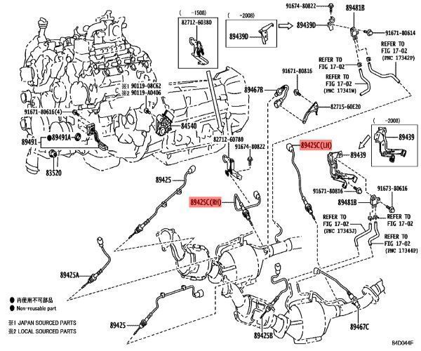 まさし トヨタ 純正 ランドクルーザー エキゾーストガステンパラチャ センサ