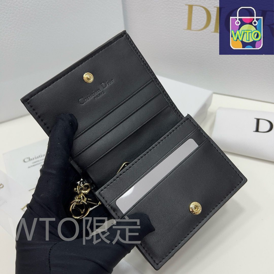 【★国内発送★】DIOR LADY DIOR ミニウォレット 国内即発 日本限定 DIOR LADY DIOR ロータス ウォレット (Dior