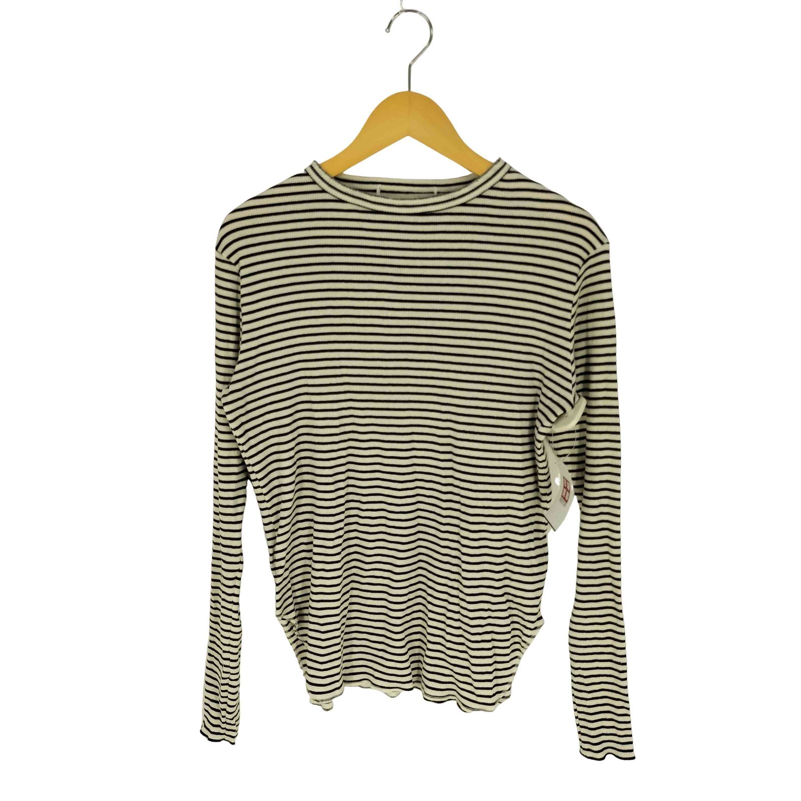 L'Appartement ボーダーリブロングスリーブイシャツ BORDER RIB LONGSLEEVE T-SHIRT（Tシャツ／カットソー）｜L