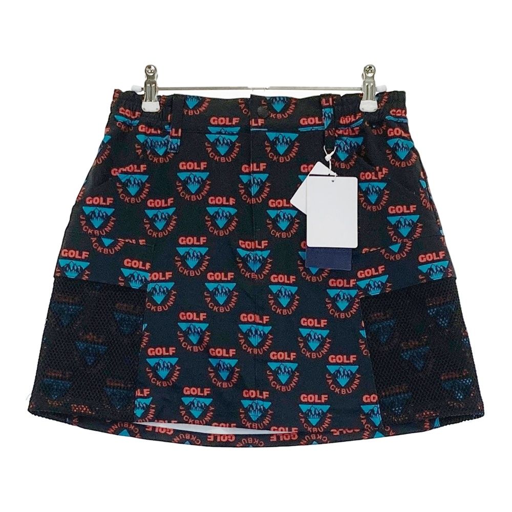 サイズ 1 JACK BUNNY ジャックバニー インナー付 ストレッチスカート 総柄 ブラック系 240101535736 ゴルフウェア レディース ストスト