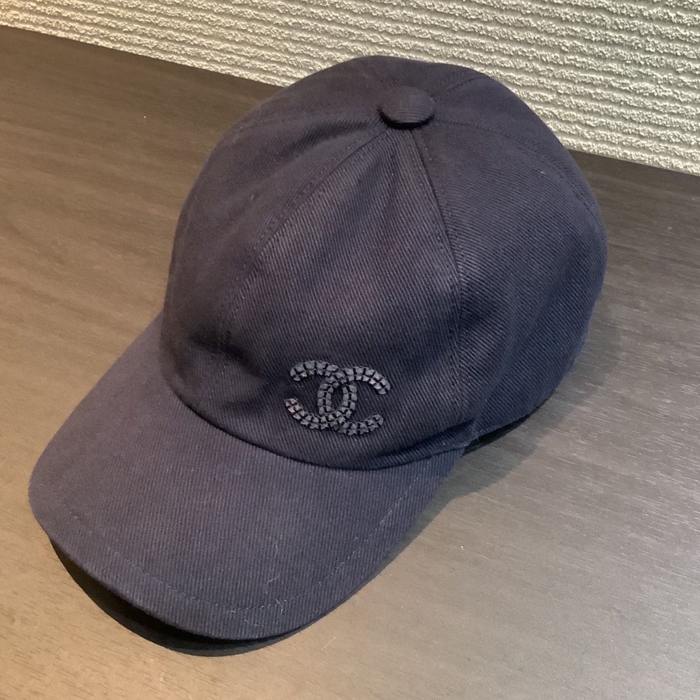 CHANEL ネイビー ストライプ キャップ CHANEL ネイビー ストライプ キャップ