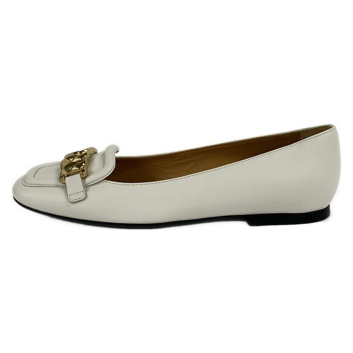 TOD S トッズ フラットシューズ 36 1|2 レディース - アイボリー レザー