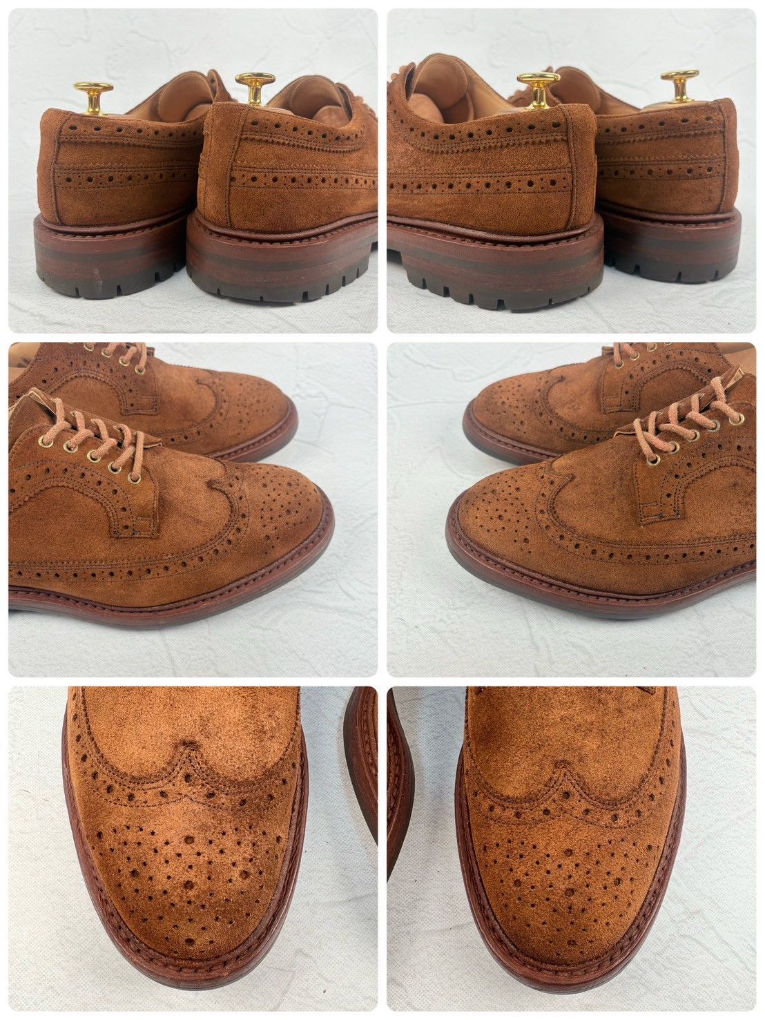 美品】Tricker's トリッカーズ Bourton バートン スエード 茶 8h 美品】Tricker's トリッカーズ Bourton バートン スエード 茶 8h