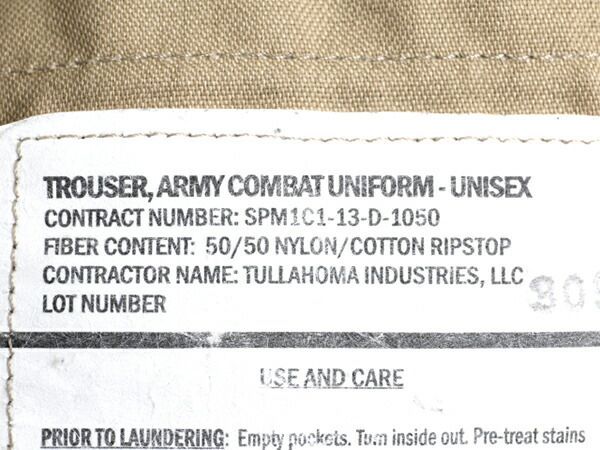 13年製 ■ 米軍実物 トラウザー アーミー コンバット マルチカム 迷彩 カー