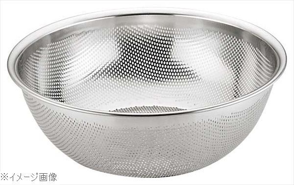 ＵＫ 18-8 ステンレス ＨＡＣＣＰ パンチング浅型ざる ４０ｃｍ