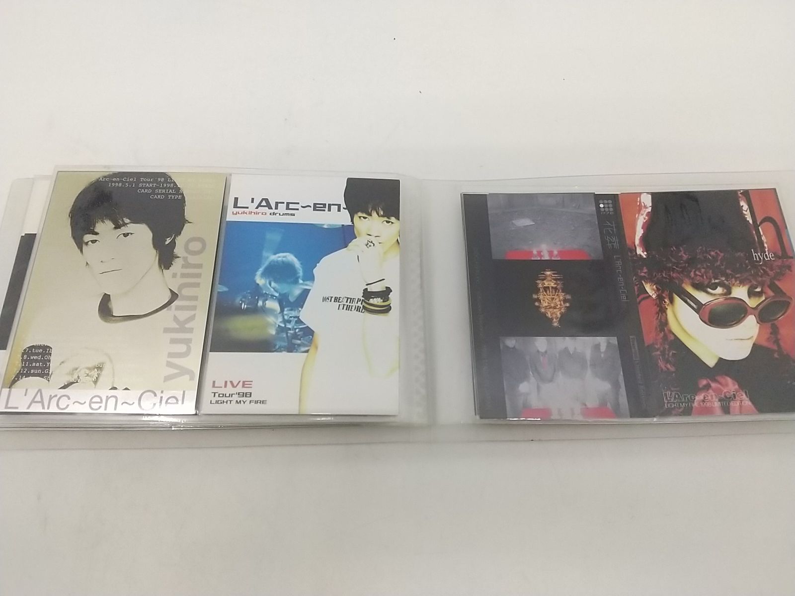 トレカ B賞シルバーカード 5種セット ラルク L'Arc まとめ売り・バラ売り不可】L'Arc〜en〜Ciel トレーディング