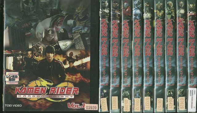 DVD KAMEN RIDER DRAGON KNIGHT 仮面ライダー ドラゴンナイト 全10巻 ※ケース無し発送 レンタル落ち ZH1071 