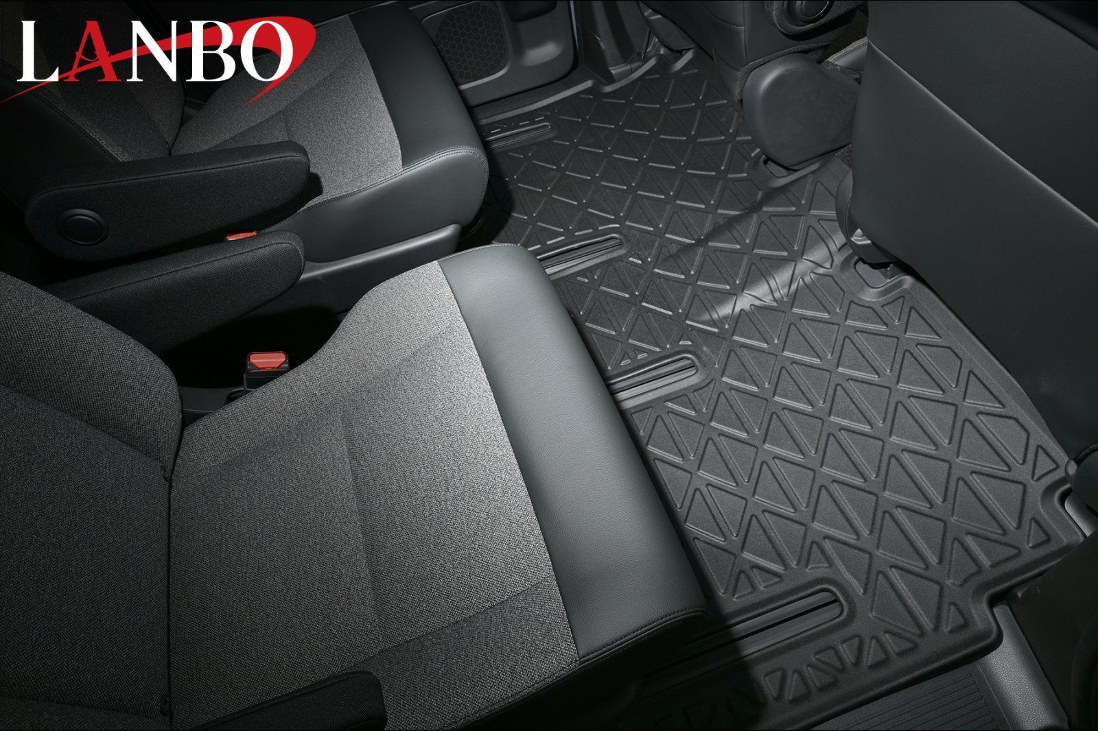 M s ホンダ フリード e HEV車用 2025y- LANBO 2列目 後部席用 3Dフロアマット ランボ 社外 パーツ 部品 内装 現行 カスタム 後部座席 T1 GT2 GT3 GT4 GT5 GT6 GT7 GT8 LM206 DECORATOM_COM_BR